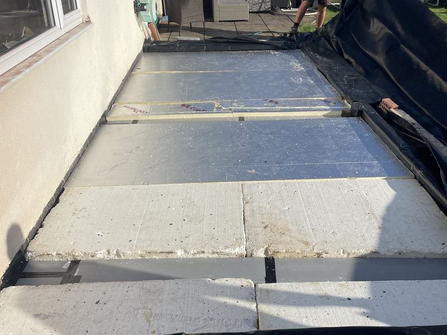 Completed concrete oversite slab ready for the walls to go up